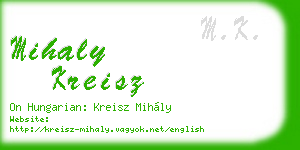 mihaly kreisz business card